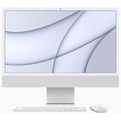 Apple iMac con Chip M1 CPU de 8 núcleos, GPU de 8 núcleos, Pantalla Retina de 24 Pulgadas, RAM de 8 GB, Almacenamiento SSD de 512 GB Color Plata