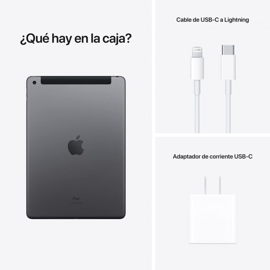 Apple iPad 9 Pantalla Retina de 10.2 Pulgadas Wi-Fi + Celular 256GB Color Gris Espacial