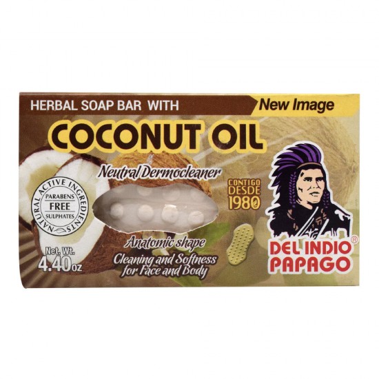 Del Indio Papago Jabón de Coco 125g.