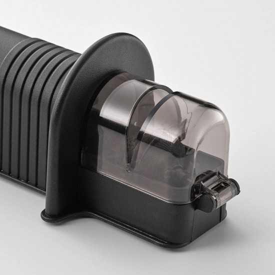 IKEA Aspekt Afilador de Cuchillos de Cocina Plástico Color Negro