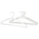 IKEA Trysse Gancho para Ropa Color Blanco/Gris 5 Piezas
