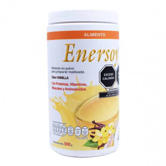 Salud Natural Enersoy Bebida de Soya Sabor Vainilla 500g.
