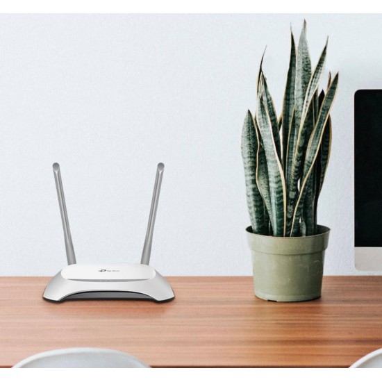 TP-Link TL-WR840N Router WiFi 2.4 GHz N 300Mbps Repetidor / WISP / Punto de Acceso, 2 Antenas Externas