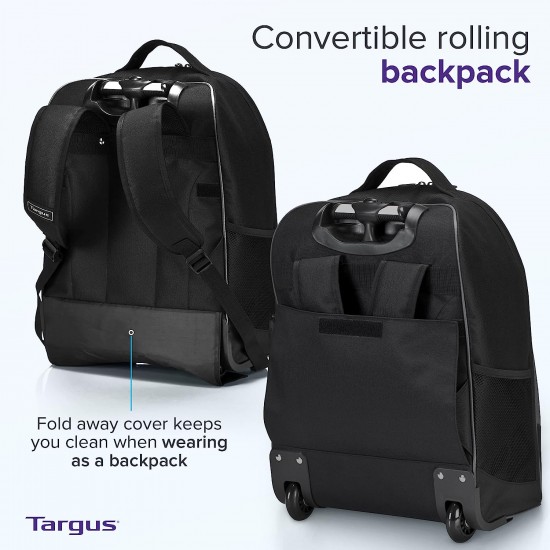 Targus Mochila con Ruedas Compact para Laptop de 16 Pulgadas Color Negro/Gris
